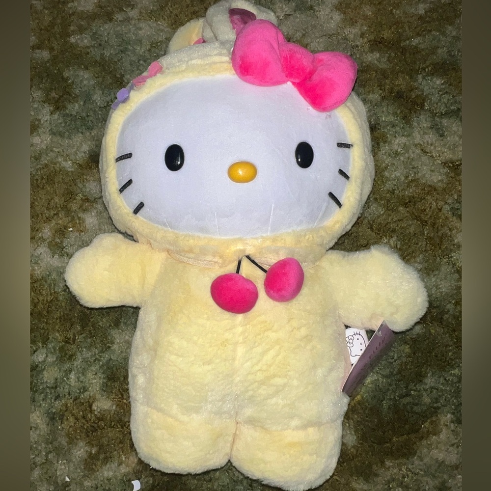 hello kitty easter bunny yellow greeter